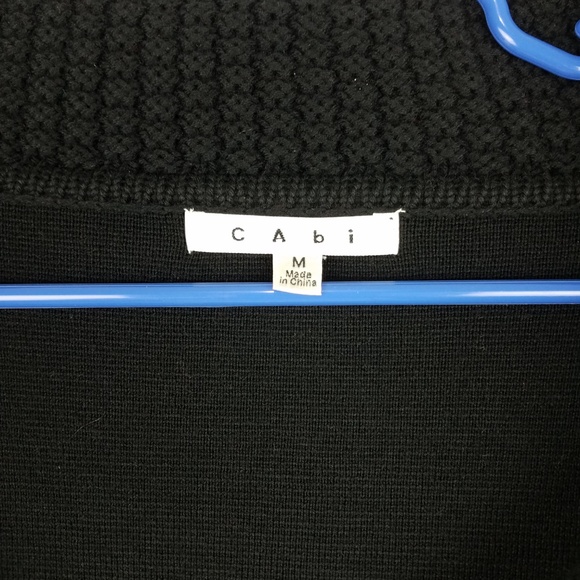 Cabi Womens Medium Black Sweater button front - Picture 3 of 4